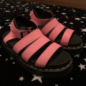 Dr. Martens Limited Edition Hot Pink Blaire Sandals size 7 US / 38 EU / 5 UK
